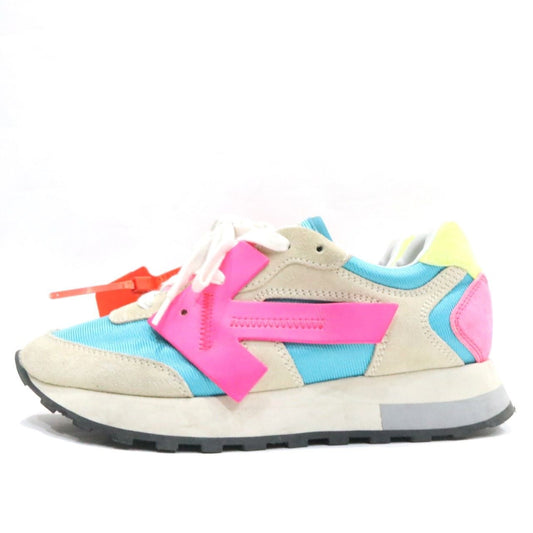 OFF-WHITE HG Runner Mixed-Media Sneakers Fuchsia Size 24.0CM