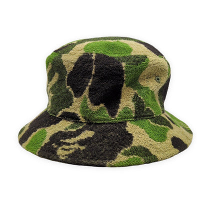 A BATHING APE ABC Camo Pile Jacquard Bucket Hat Size M
