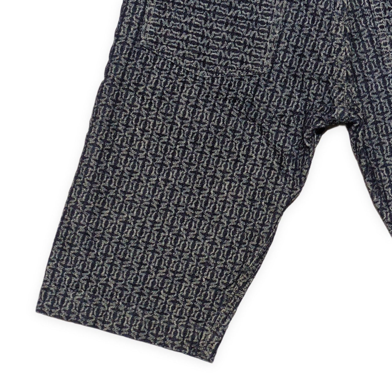 EVISU 7550 All-Over Jacquard Cotton Shorts Blue Size 32