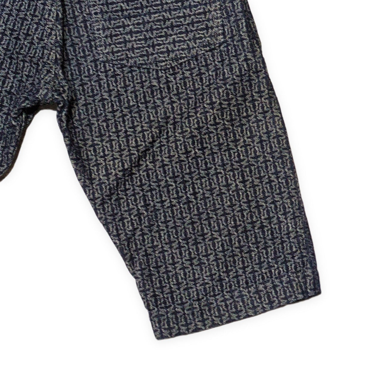 EVISU 7550 All-Over Jacquard Cotton Shorts Blue Size 32