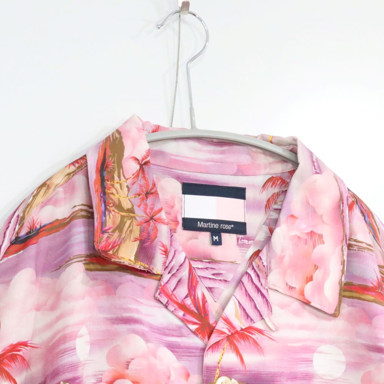 Martine Rose 22SS x Tommy Hilfiger Open Shirt Pink Size M