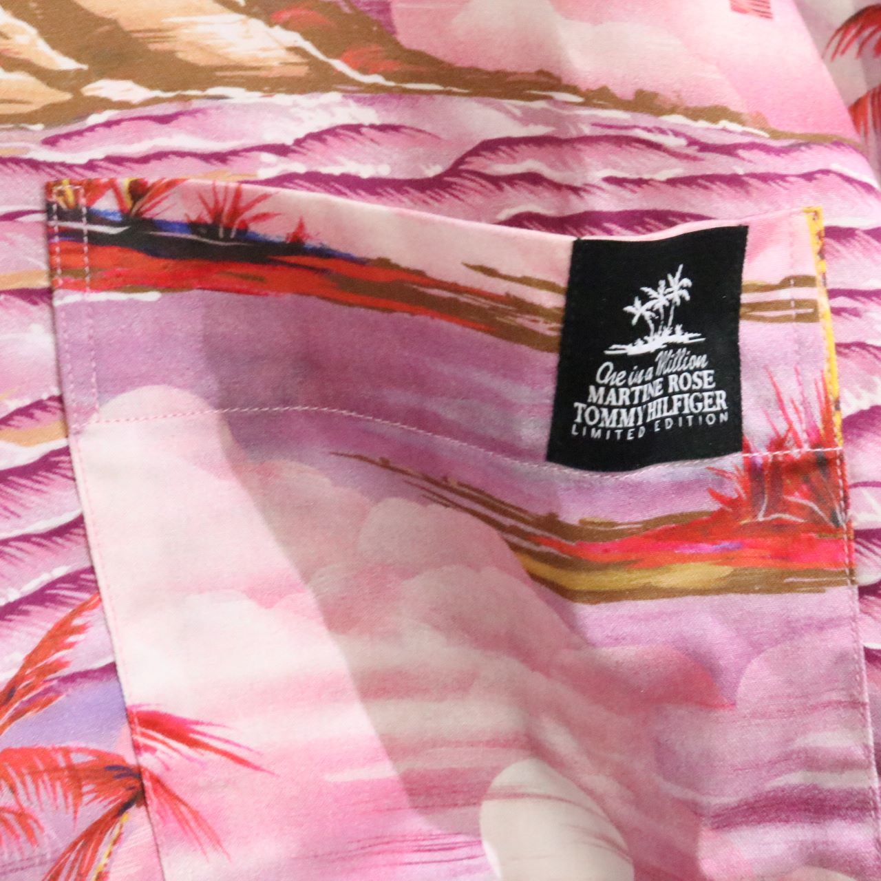 Martine Rose 22SS x Tommy Hilfiger Open Shirt Pink Size M