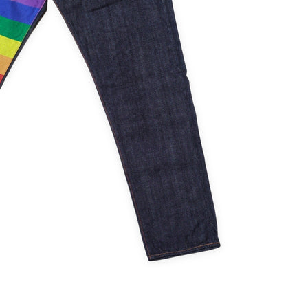 EVISU 2000T Rainbow Selvedge Straight Jeans Size 38