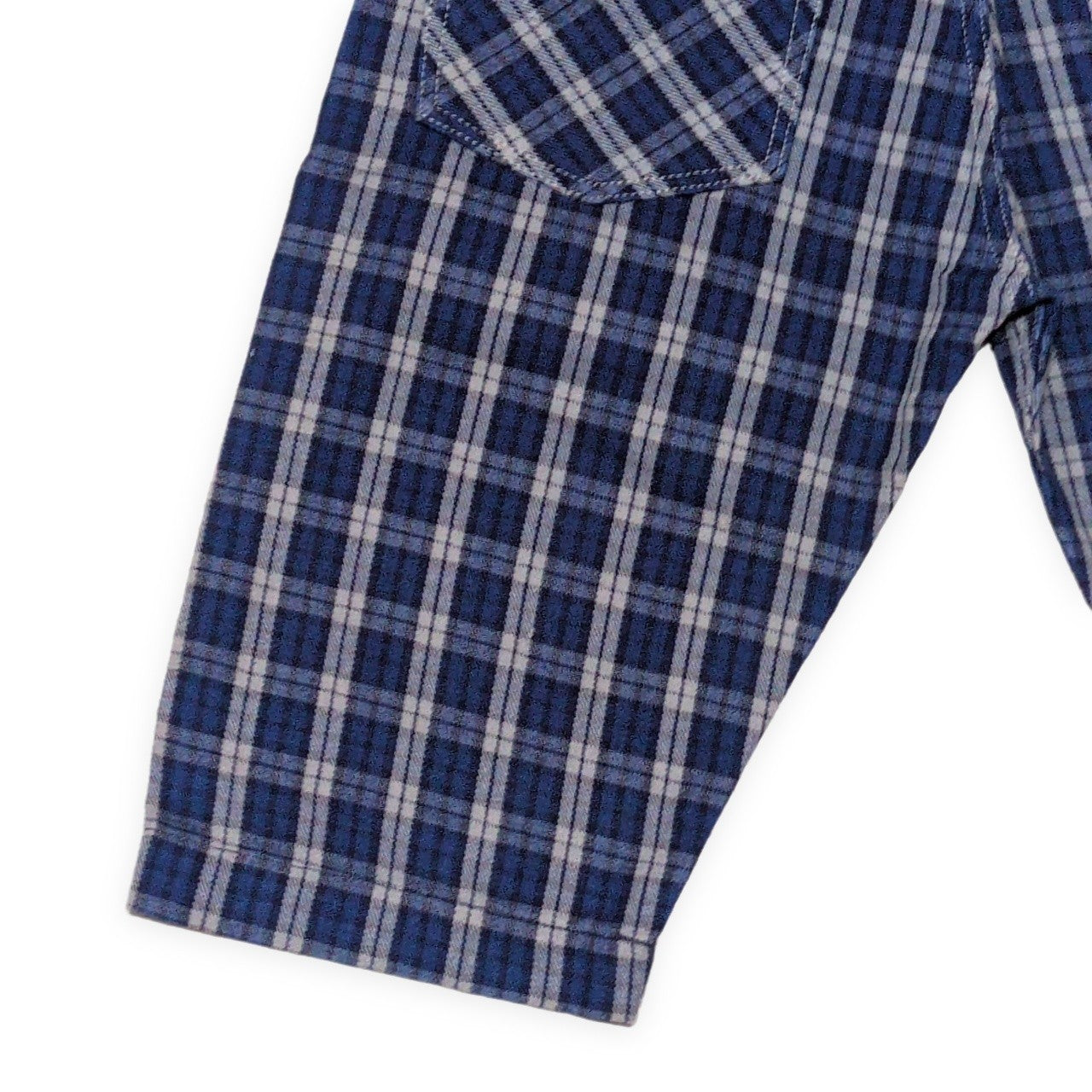 EVISU 7550 Check Cotton Shorts Blue Size 32