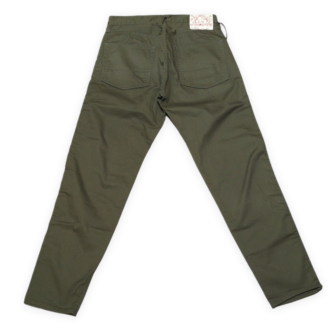 EVISU 5020 Satin Stretch Khaki Pants Size 32