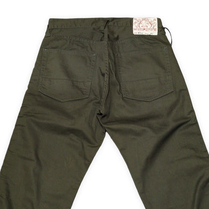 EVISU 5020 Satin Stretch Khaki Pants Size 32