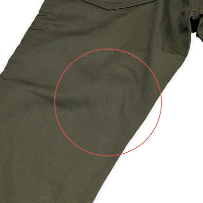 EVISU 5020 Satin Stretch Khaki Pants Size 32