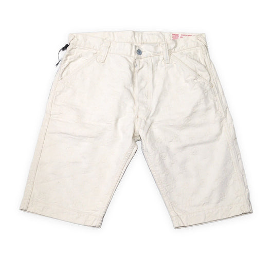 EVISU 7550 Monogram Jacquard Cotton Shorts Size 34