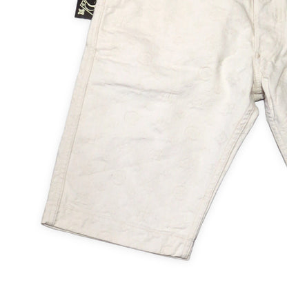 EVISU 7550 Monogram Jacquard Cotton Shorts Size 34