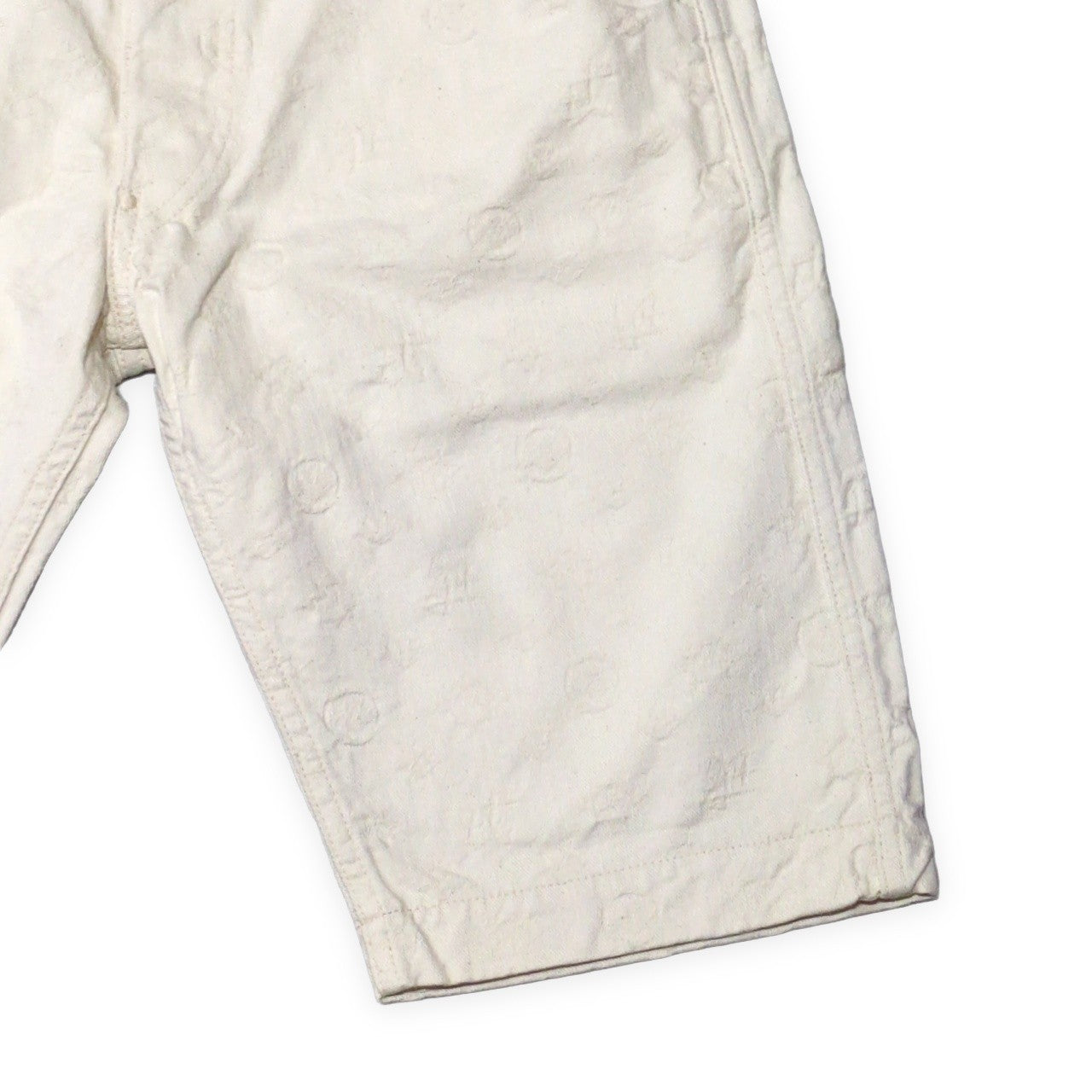EVISU 7550 Monogram Jacquard Cotton Shorts Size 34