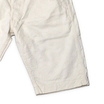 EVISU 7550 Monogram Jacquard Cotton Shorts Size 34