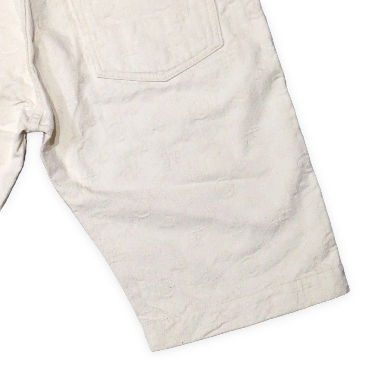 EVISU 7550 Monogram Jacquard Cotton Shorts Size 34