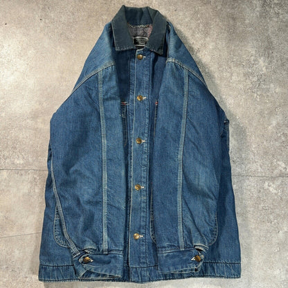 Sears 70s Work Leisure Blanket Lined Denim Coverall Jacket Size M
