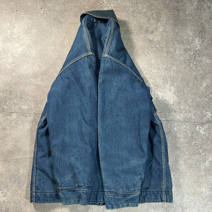 Sears 70s Work Leisure Blanket Lined Denim Coverall Jacket Size M