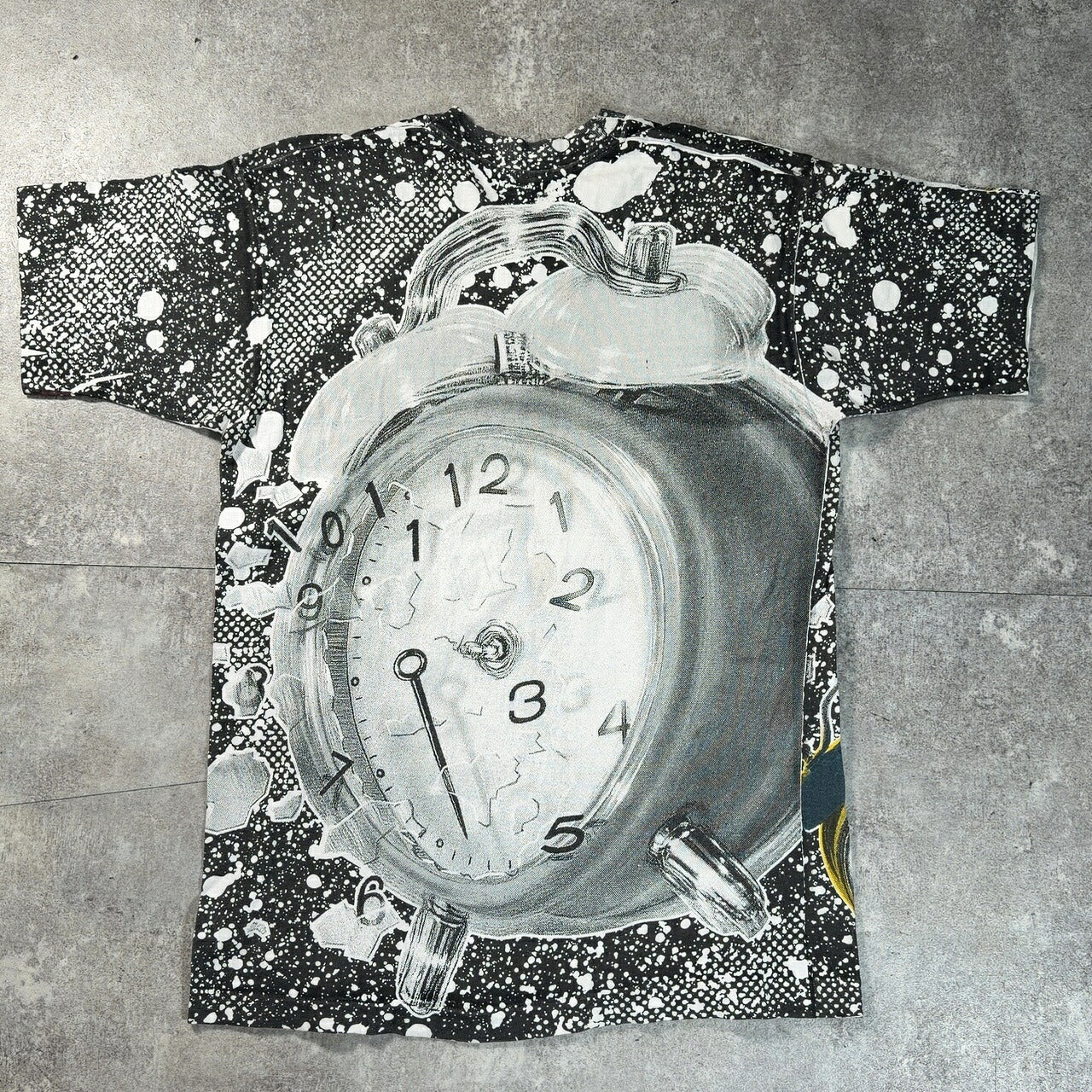 FRUIT OF THE LOOM 90s Clock Overprint Watch Size L
