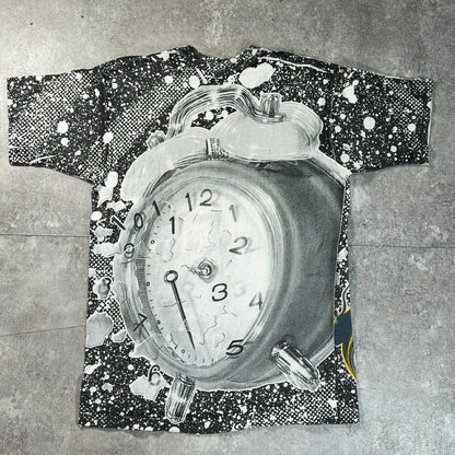 FRUIT OF THE LOOM 90s Clock Overprint Watch Size L