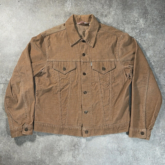 LEVI'S 70s Vintage 70505 Corduroy Trucker Jacket Size 42