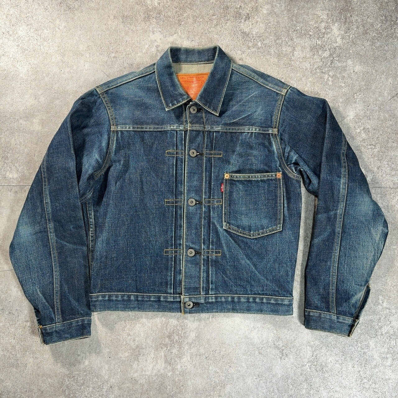 LEVI'S 90s 71506 1st Big E 506XX Denim Jacket Size M