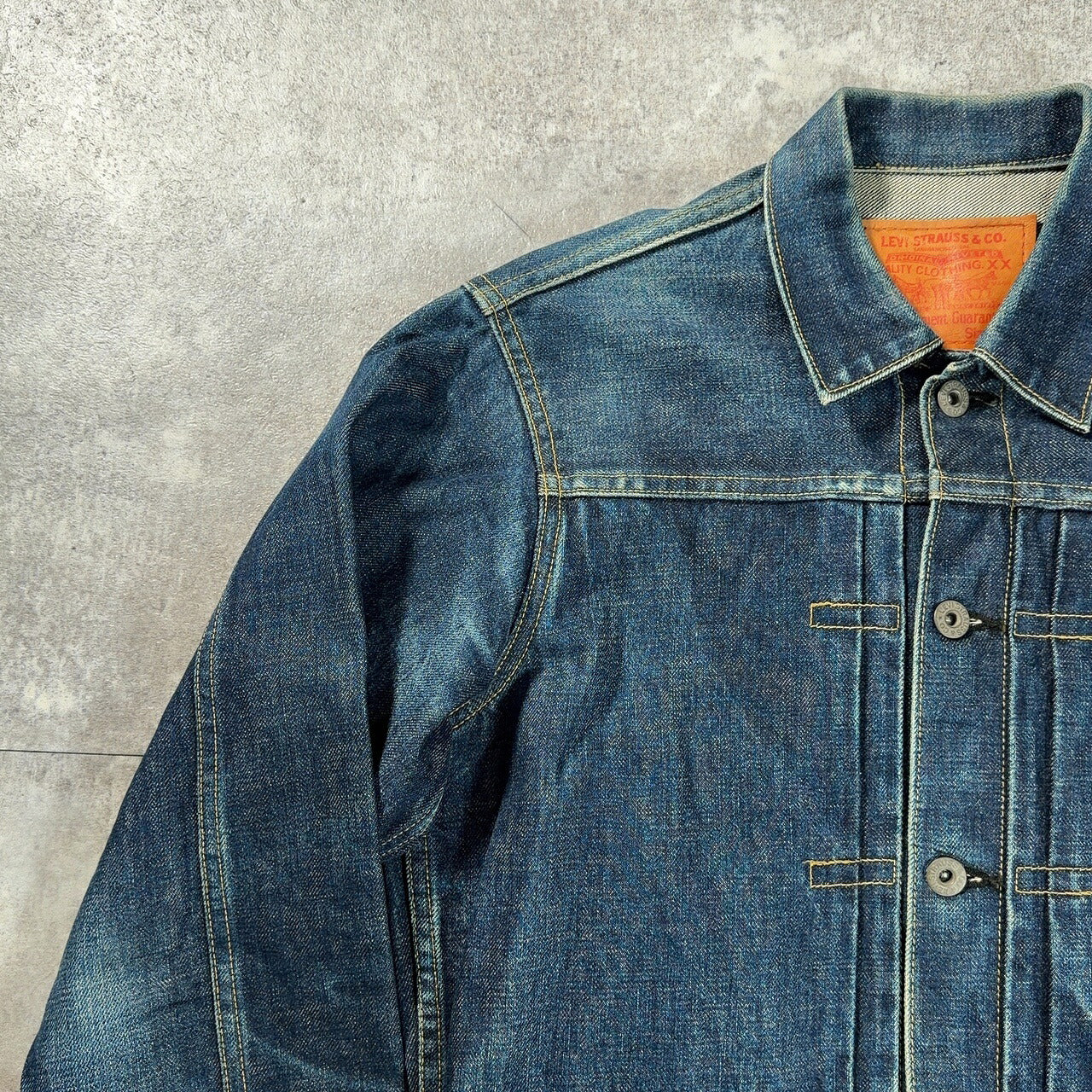 LEVI'S 90s 71506 1st Big E 506XX Denim Jacket Size M