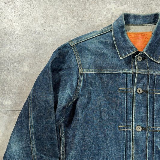 LEVI'S 90s 71506 1st Big E 506XX Denim Jacket Size M