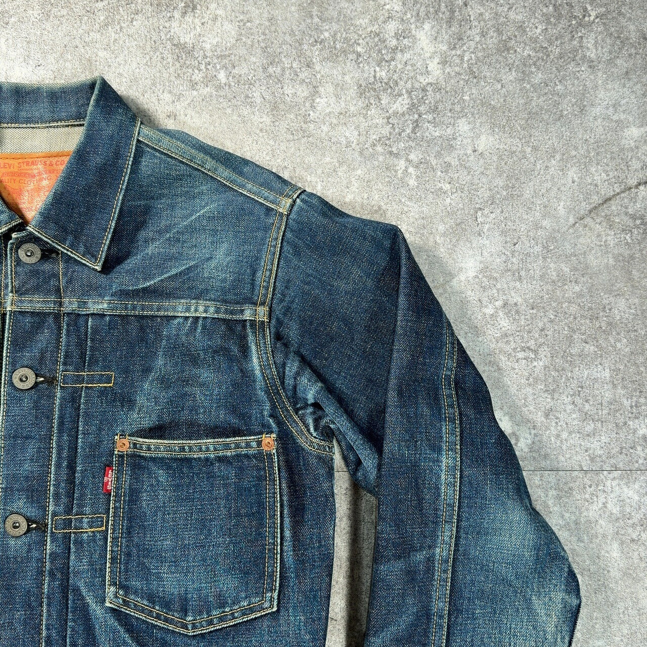 LEVI'S 90s 71506 1st Big E 506XX Denim Jacket Size M