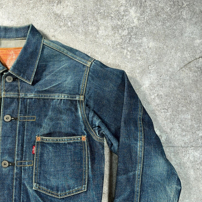 LEVI'S 90s 71506 1st Big E 506XX Denim Jacket Size M