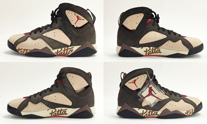 NIKE Air Jordan 7 Retro Patta Multi-Color Sneakers Size 10.5