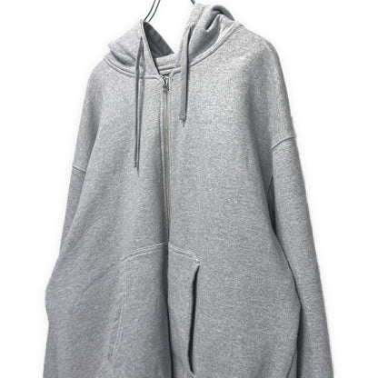 STUSSY Gray Double Face Label Full Zip Hoodie Size XL