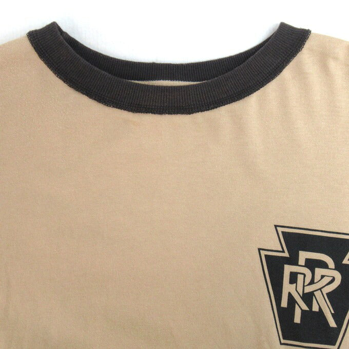 RHUDE Long Sleeve Print T-Shirt Beige Size L