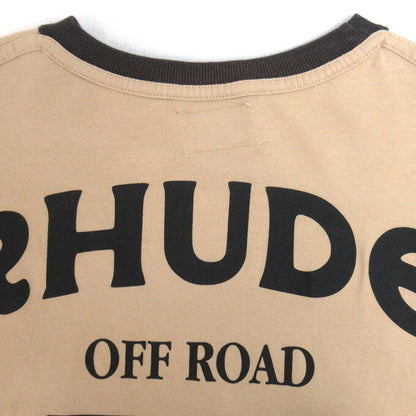 RHUDE Long Sleeve Print T-Shirt Beige Size L