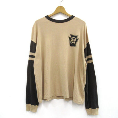 RHUDE Long Sleeve Print T-Shirt Beige Size L