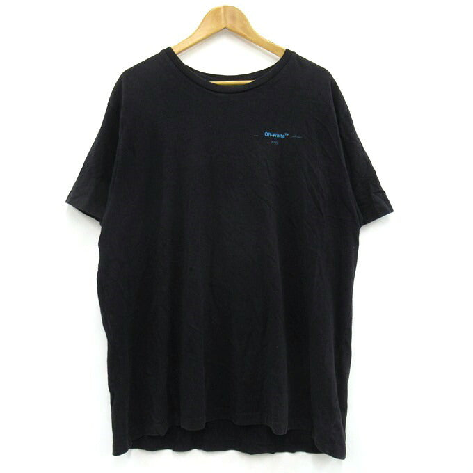 OFF-WHITE Gradient Logo T-Shirt Black Size S