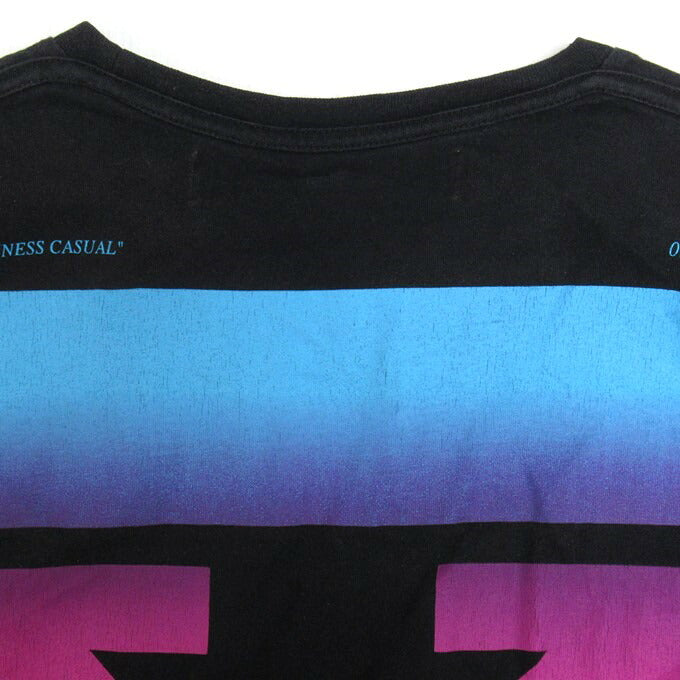 OFF-WHITE Gradient Logo T-Shirt Black Size S