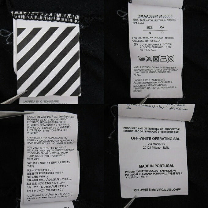 OFF-WHITE Gradient Logo T-Shirt Black Size S