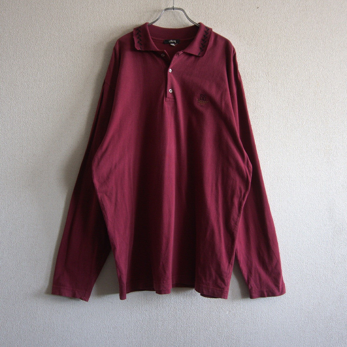 Stussy 80S Long-sleeve polo shirt Size XL