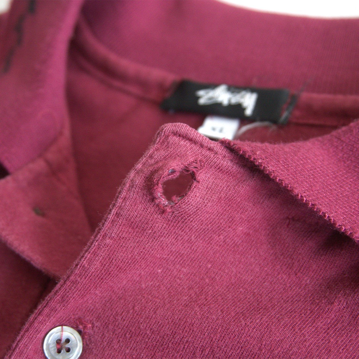 Stussy 80S Long-sleeve polo shirt Size XL