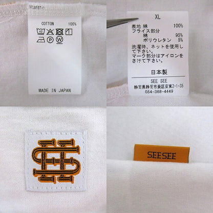 SEE SEE Super Big Flat T-Shirt White Size XL