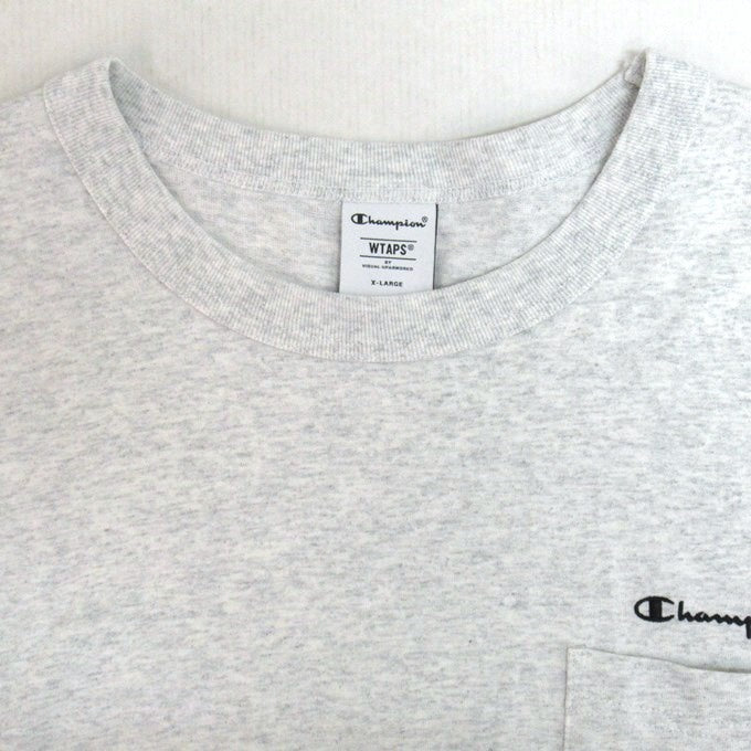 WTAPS x Champion 25AW Academy Long Sleeve T-Shirt Gray Size XL
