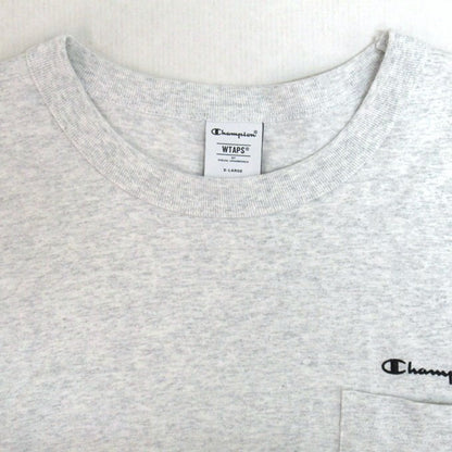 WTAPS x Champion 25AW Academy Long Sleeve T-Shirt Gray Size XL