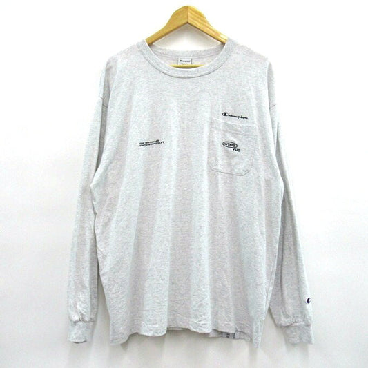WTAPS x Champion 25AW Academy Long Sleeve T-Shirt Gray Size XL