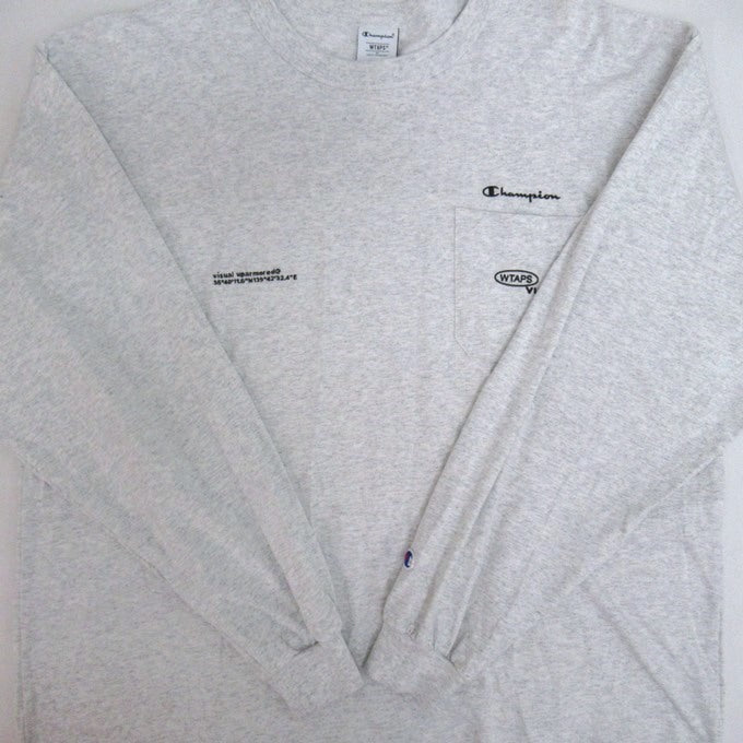 WTAPS x Champion 25AW Academy Long Sleeve T-Shirt Gray Size XL