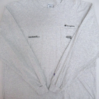 WTAPS x Champion 25AW Academy Long Sleeve T-Shirt Gray Size XL