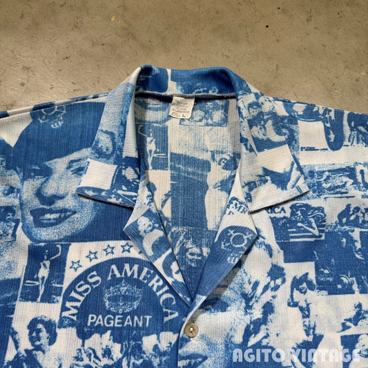 Unknown 70s Marilyn Monroe Collage Shirt Size L