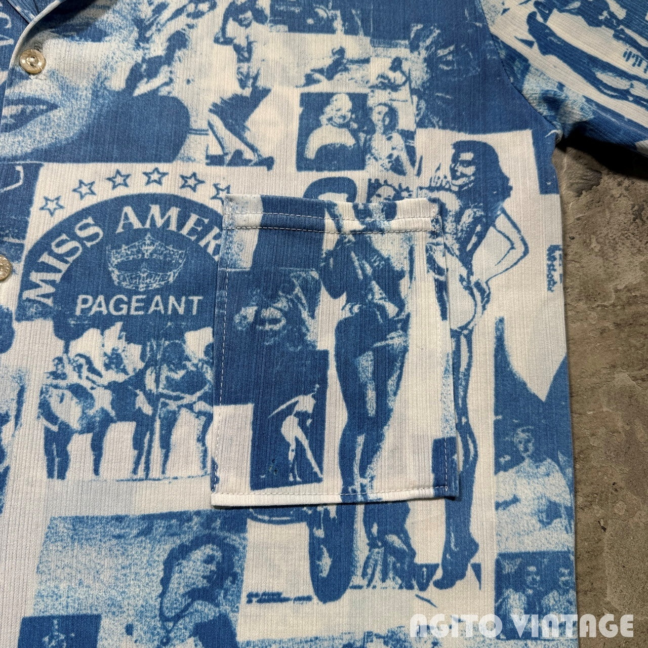 Unknown 70s Marilyn Monroe Collage Shirt Size L