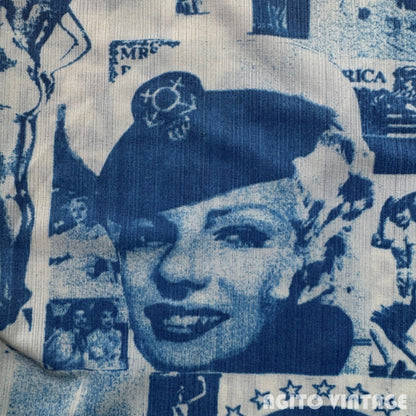 Unknown 70s Marilyn Monroe Collage Shirt Size L