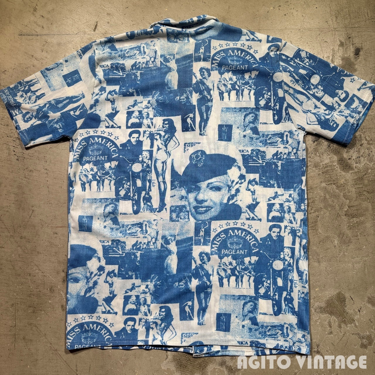 Unknown 70s Marilyn Monroe Collage Shirt Size L
