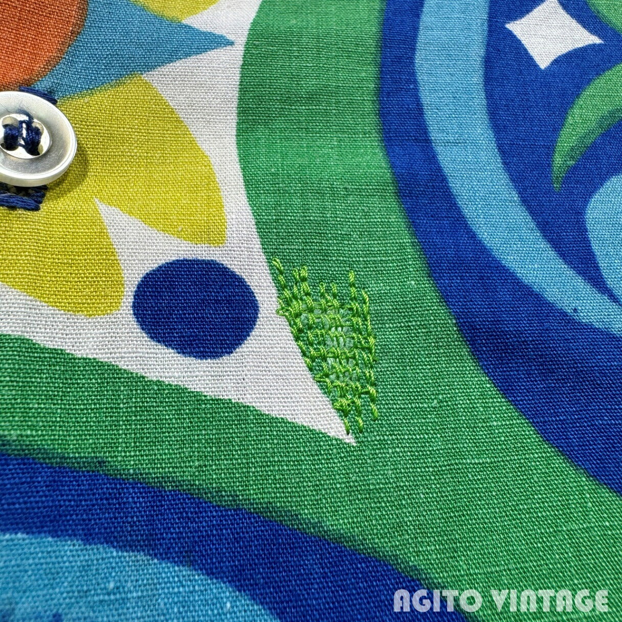 TOWNCRAFT 60s PENNEY'S Print Cotton S/S Shirt Size L