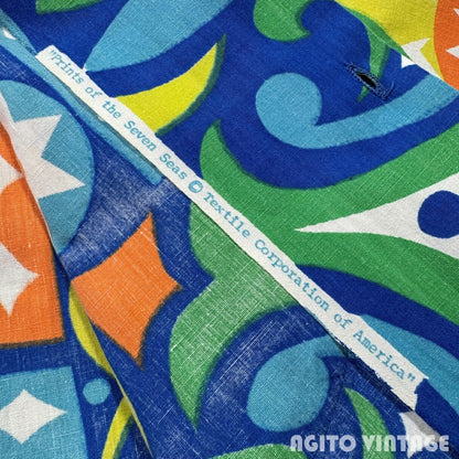 TOWNCRAFT 60s PENNEY'S Print Cotton S/S Shirt Size L