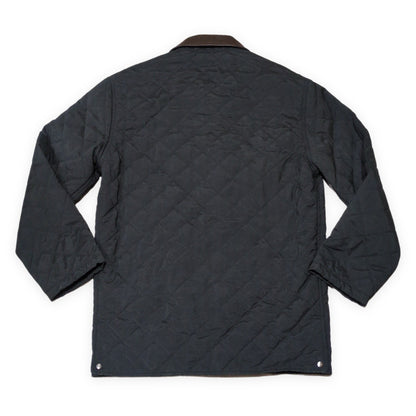 Salvatore Ferragamo 90s-00s Quilted Leather Collar Jacket Size 48