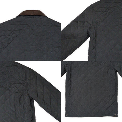 Salvatore Ferragamo 90s-00s Quilted Leather Collar Jacket Size 48